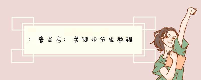 [普兰店]关键词分发教程,第1张