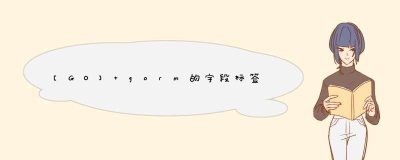 [GO] gorm的字段标签,第1张