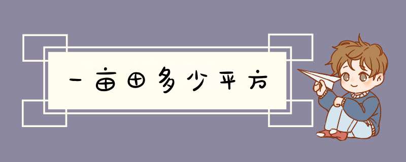 一亩田多少平方,第1张