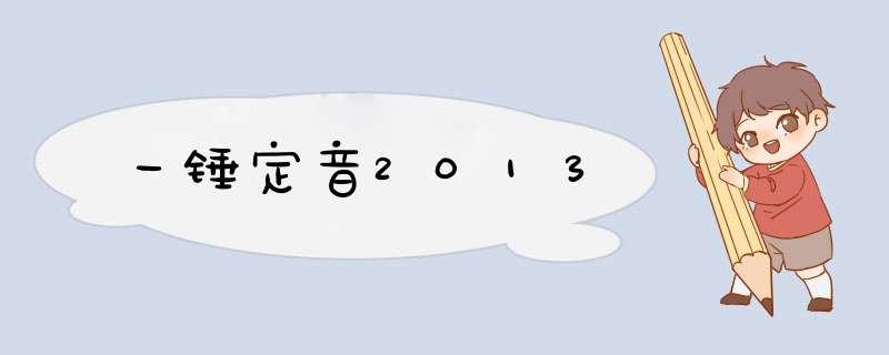 一锤定音2013,第1张