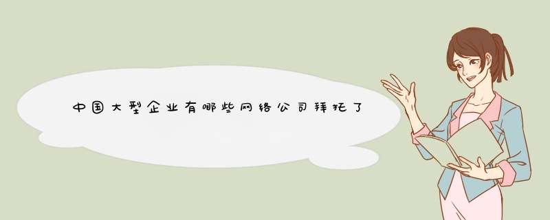 中国大型企业有哪些网络公司拜托了各位 谢谢,第1张