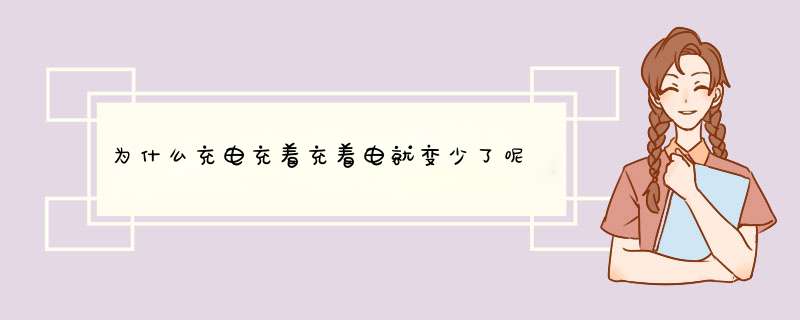 为什么充电充着充着电就变少了呢,第1张