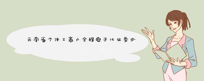 云南省个体工商户全程电子化业务办理为什么注册了以后登不上？,第1张