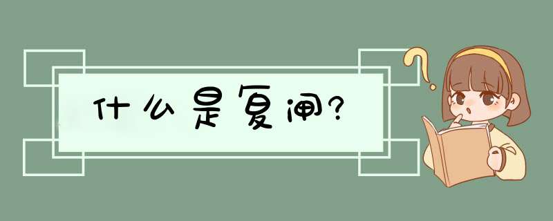 什么是复闸?,第1张