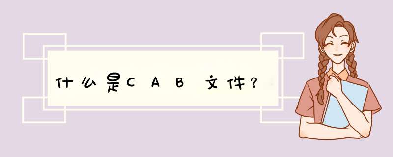 什么是CAB文件？,第1张