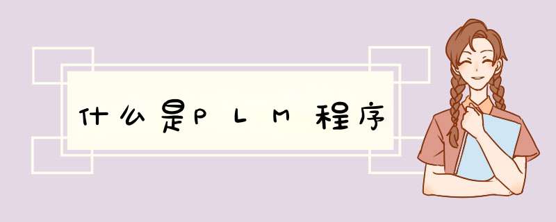 什么是PLM程序,第1张