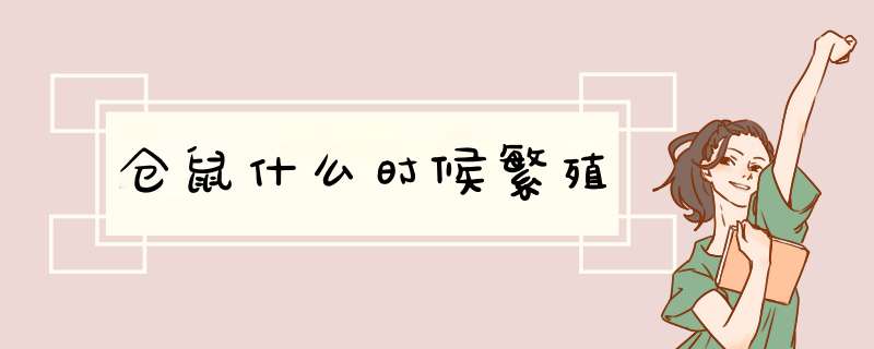 仓鼠什么时候繁殖,第1张