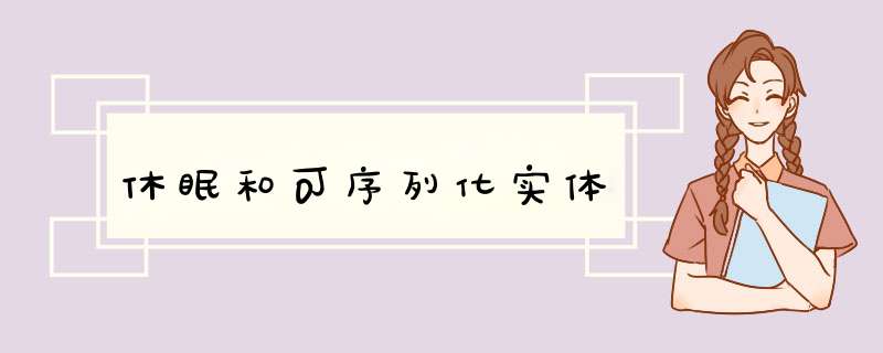 休眠和可序列化实体,第1张