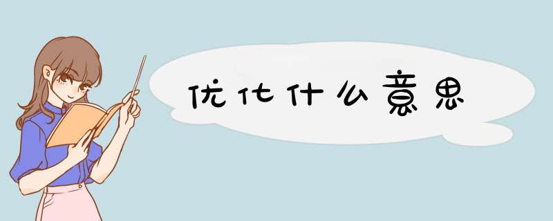 优化什么意思,第1张