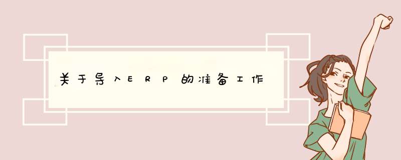 关于导入ERP的准备工作,第1张