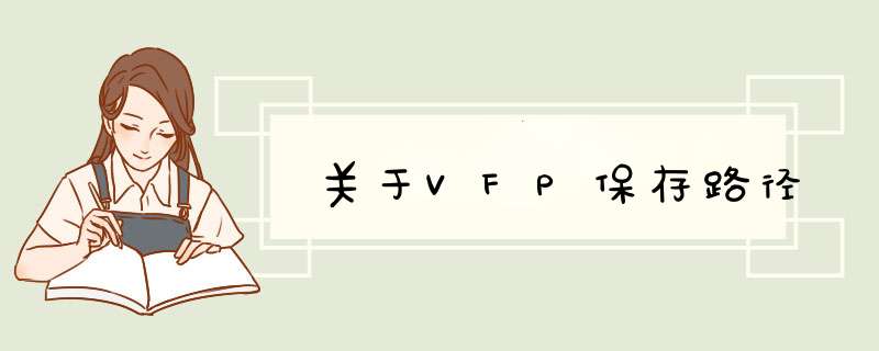 关于VFP保存路径,第1张