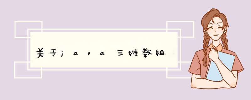 关于java三维数组,第1张