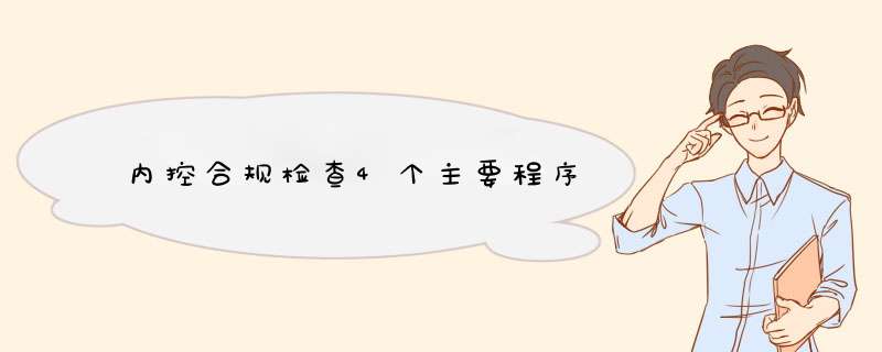 内控合规检查4个主要程序,第1张