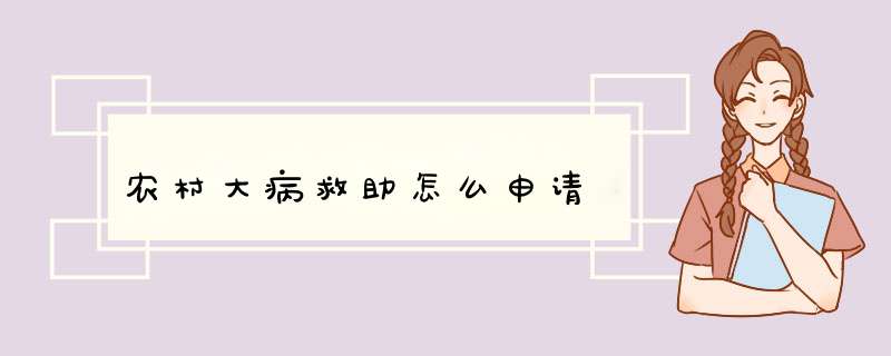 农村大病救助怎么申请,第1张