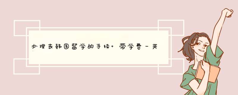 办理去韩国留学的手续 带学费一共大约需要多少钱?,第1张