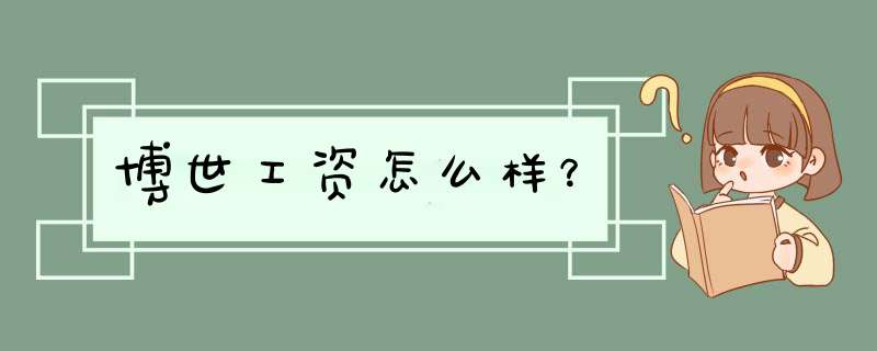 博世工资怎么样？,第1张