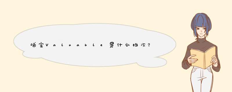 哺宝Valuable是什么档次？,第1张