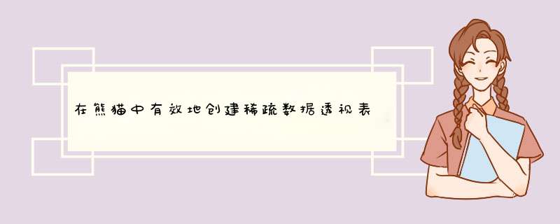 在熊猫中有效地创建稀疏数据透视表？,第1张