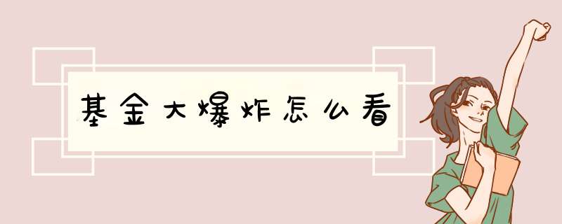 基金大爆炸怎么看,第1张