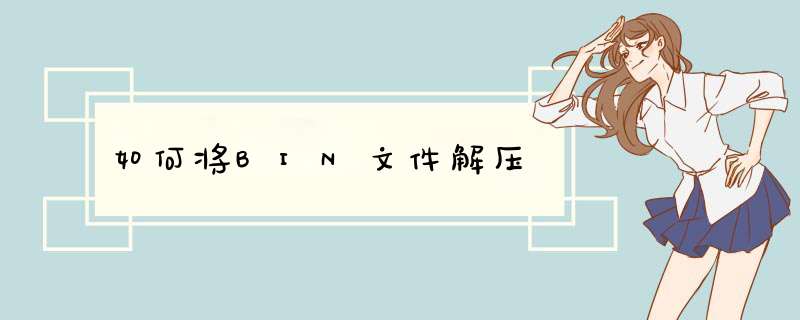 如何将BIN文件解压,第1张