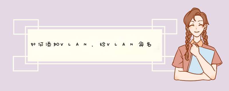 如何添加VLAN，给VLAN命名,第1张