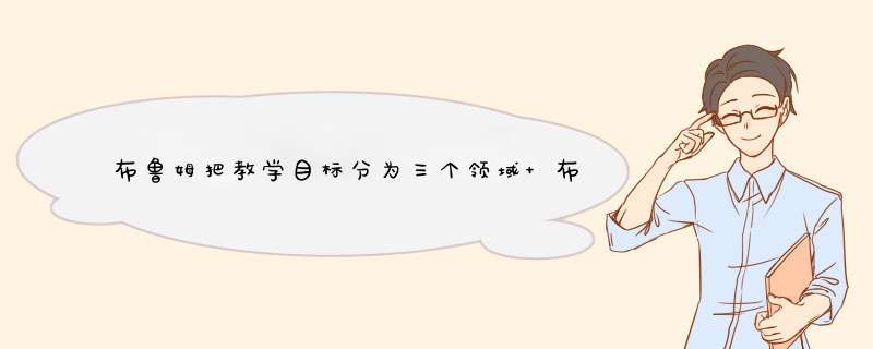 布鲁姆把教学目标分为三个领域 布鲁姆的教学目标分类系统包括哪三类目标,第1张