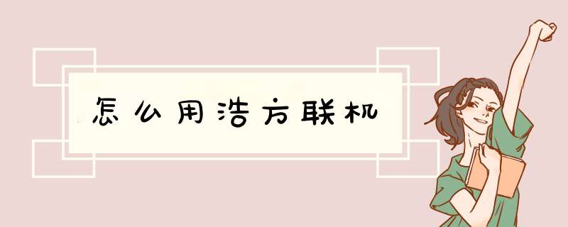 怎么用浩方联机,第1张