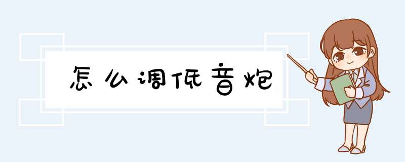 怎么调低音炮,第1张