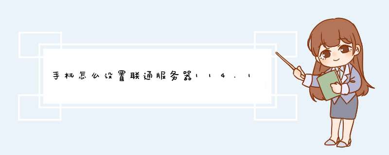 手机怎么设置联通服务器114.114.114.114,第1张