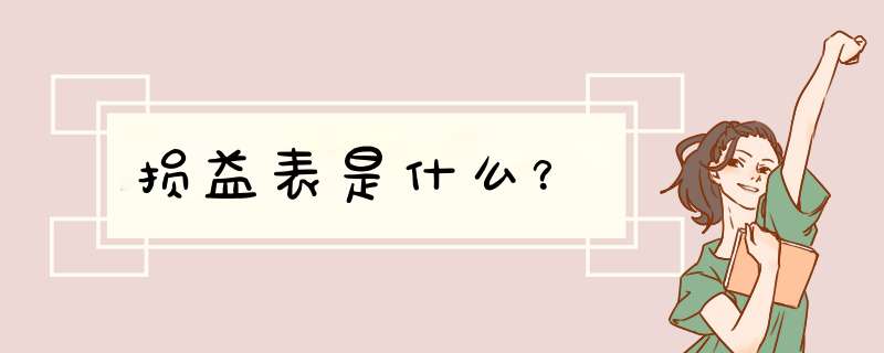 损益表是什么？,第1张