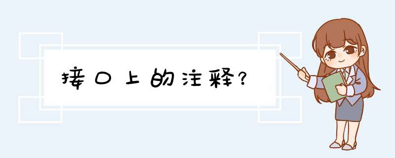 接口上的注释？,第1张