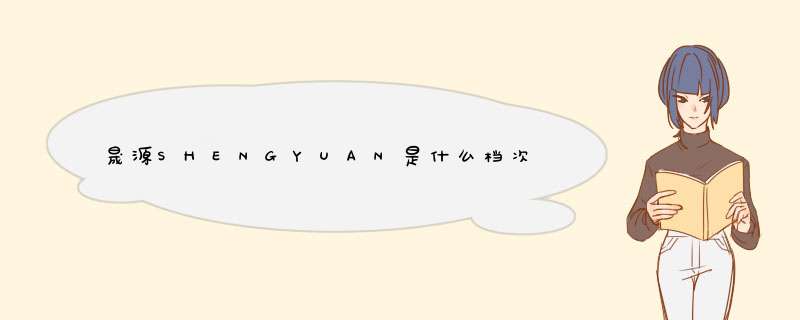 晟源SHENGYUAN是什么档次？,第1张