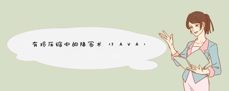 有损压缩中的隐写术（JAVA）,第1张