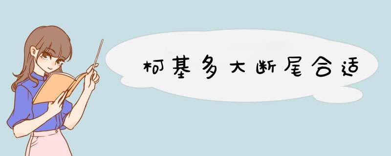 柯基多大断尾合适,第1张