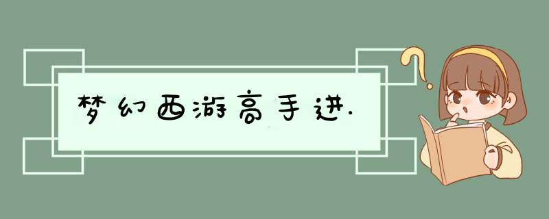 梦幻西游高手进.,第1张