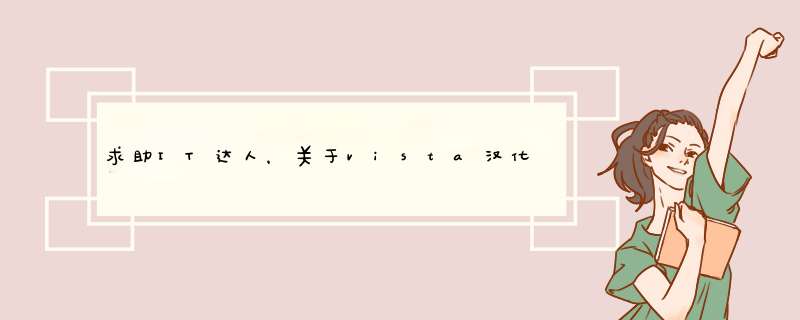 求助IT达人，关于vista汉化的问题。,第1张