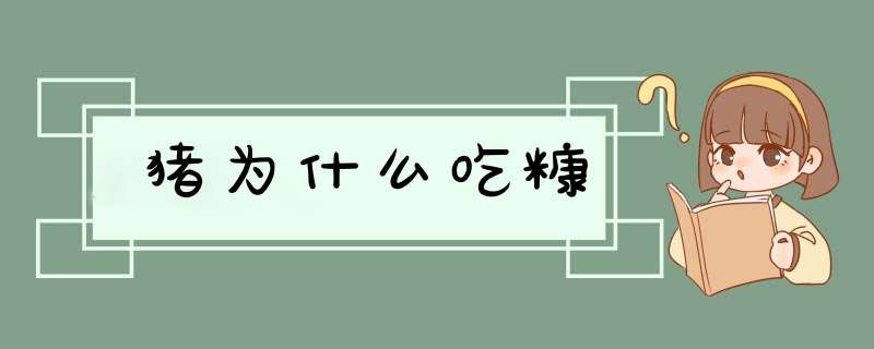 猪为什么吃糠,第1张