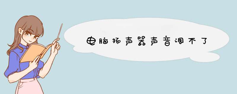 电脑扬声器声音调不了,第1张