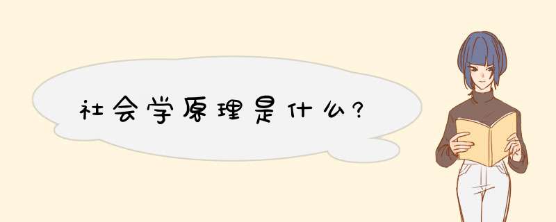 社会学原理是什么?,第1张