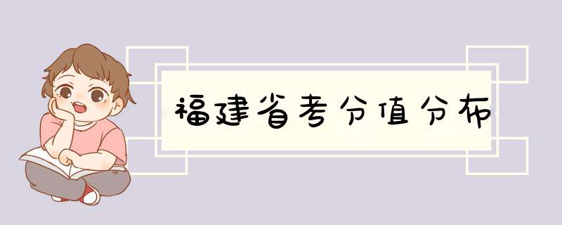 福建省考分值分布,第1张