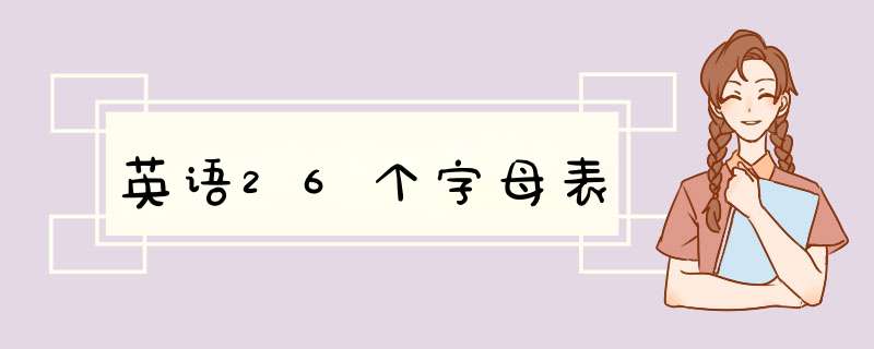 英语26个字母表,第1张