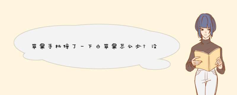 苹果手机摔了一下白苹果怎么办？没法跟电脑连接也连不上iTunes！,第1张