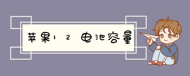 苹果12电池容量,第1张