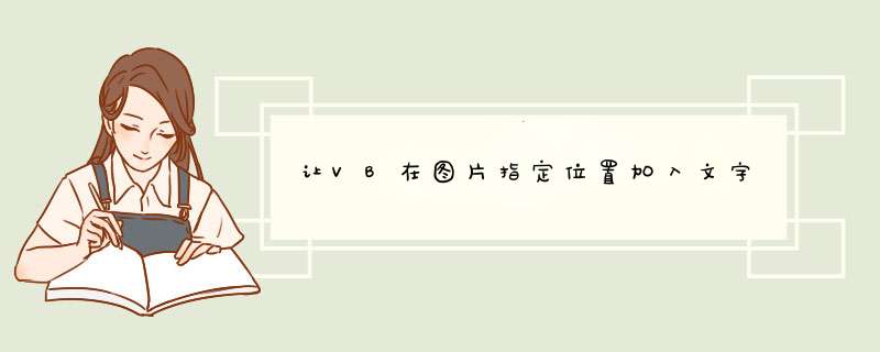 让VB在图片指定位置加入文字,第1张