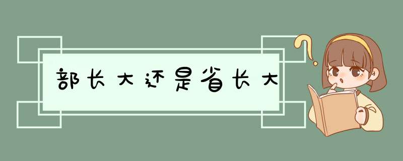 部长大还是省长大,第1张