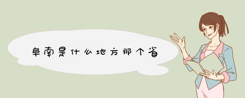 阜南是什么地方那个省,第1张