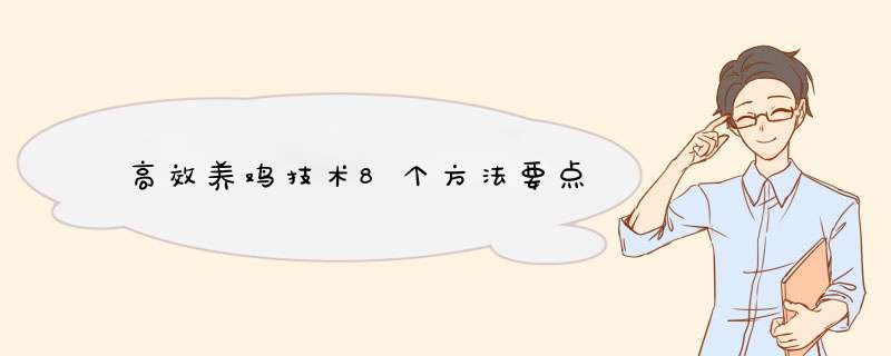 高效养鸡技术8个方法要点,第1张