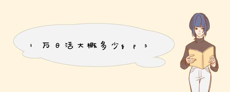 1万日活大概多少qps,第1张