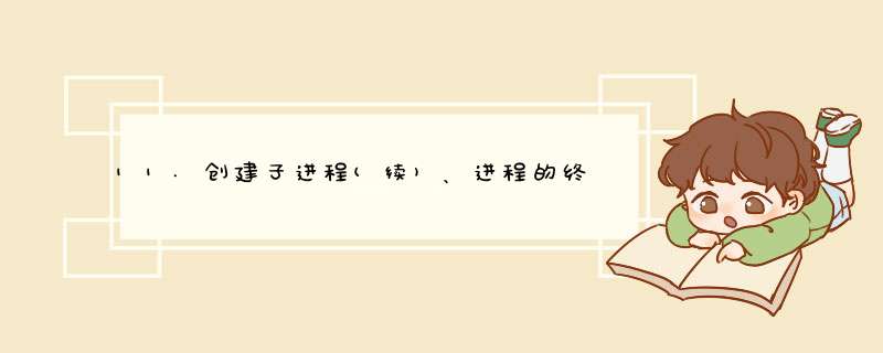 11.创建子进程(续)、进程的终止,第1张