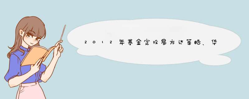 2012年基金定投易方达策略、华夏回报、富国天成红利组合怎么样?请哪位专家指点一下，不胜感激,第1张